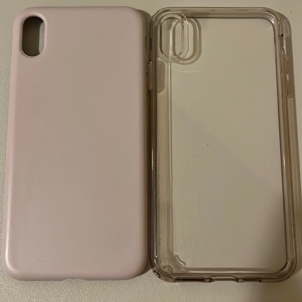 iPhone XS Max  duo pack- light purple and clear